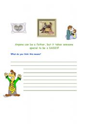 English worksheet: Fathers Day