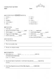 English worksheet: Grammar Book 2-(2) Unit 6