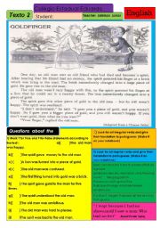 English Worksheet: Goldfinger