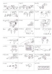 English Worksheet: English Verbs in Pictures - part19 out of 25 - 