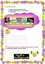 English Worksheet: writing activities to practice 