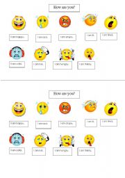 English Worksheet: feelings