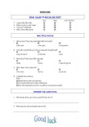 English worksheet: Part 2 Exercises Reading C.