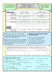 Simple past or present perfect?