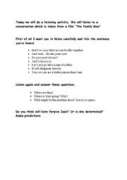 English worksheet: follow up activities for 