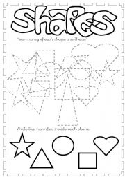 English Worksheet: Shapes