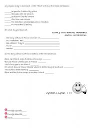 English worksheet: activity from whizz kids 2