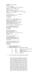 English worksheet: Song-Eternity by Robbie Williams
