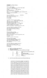 English Worksheet: Song-Eternity by Robbie Williams