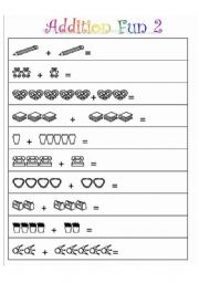 English Worksheet: ESL  Addittion Black-Line Copy Masters