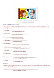 English Worksheet: embedded  Questions part 2