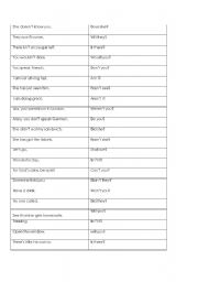 English worksheet: Tag questions activity cards 