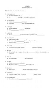 English worksheet: Confusing Words, Part 2