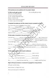 English Worksheet: all grammar