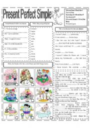 English Worksheet: PRESENT PERFECT SIMPLE