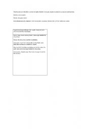 English worksheet: lesson plan - story and numbers