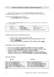 English worksheet: reporting passive verbs