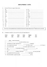 English worksheet: Simple Present