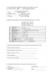 English worksheet: General Exam with Answer Key