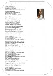 English worksheet: Song Tracy Chapman Fast Car