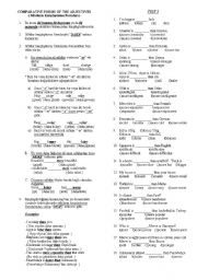 English Worksheet: comparatives