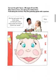 English worksheet: face