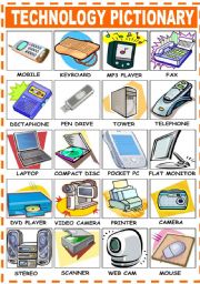 English Worksheet: TECHNOLOGY VOCABULARY