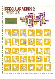 IRREGULAR VERBS-SIMPLE PAST CROSSWORD 2 (WITH ANSWER KEY)