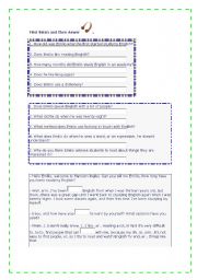 English worksheet: information