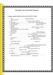 English Worksheet: Past Perfect Tense & Past Perfect Continuous