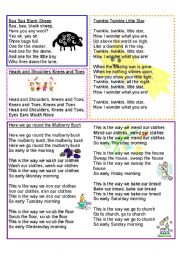 English Worksheet: Lisas Songwords