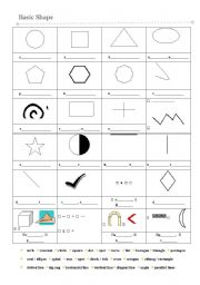 English worksheet: Basic Shape