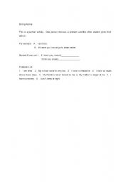 English worksheet: Giving Advice