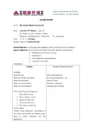 English Worksheet: between across from  next to