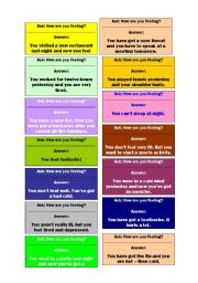 How are you feeling? Walkaround activity.