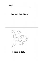 English worksheet: Under the sea