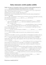 English worksheet: Articels - a/an or one - with answers