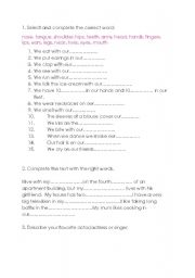 English Worksheet: Small test