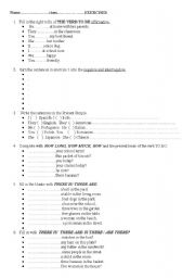 English worksheet: exercises present simple