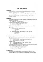 English worksheet: Future Tense Class Activity