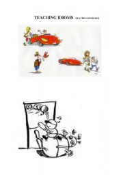 English Worksheet: IDIOMS GAME