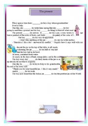 English Worksheet: past simple - story