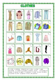 English Worksheet: Clothes (10.04.09)