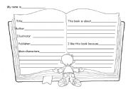 English Worksheet: After reading a book