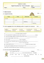 English Worksheet: Grammar Formative Test  for Upper Intermediate and Advanced students 