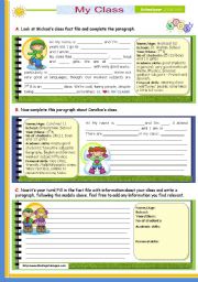 English Worksheet: Writing series (3)  -  