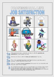 English Worksheet: Job Satisfaction