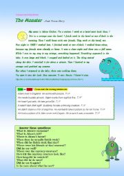 English Worksheet: Loch Ness Monster - story + 11 exercises - RLSW + would... Colour / BW ((8 pages))