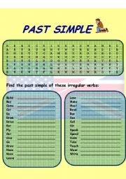 English Worksheet: Past Simple Wordseach