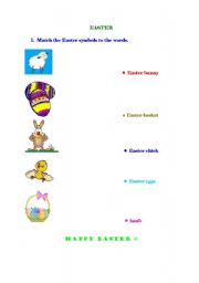 English Worksheet: Easter